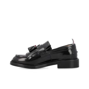 THOM BROWNE RWB tab Leather Loafers