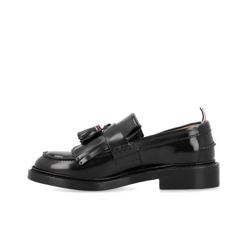 THOM BROWNE RWB-tab Leather Loafers-0