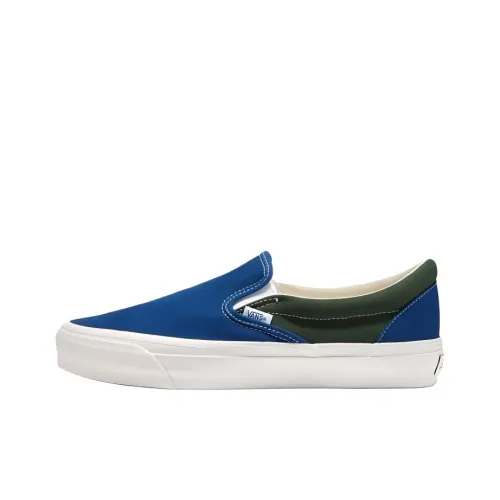 Vans Slip-on Premium BMX Reissue 98 Anti-Slip Wear-Resistant Low-Top Skateboard Shoes Unisex Blue Black