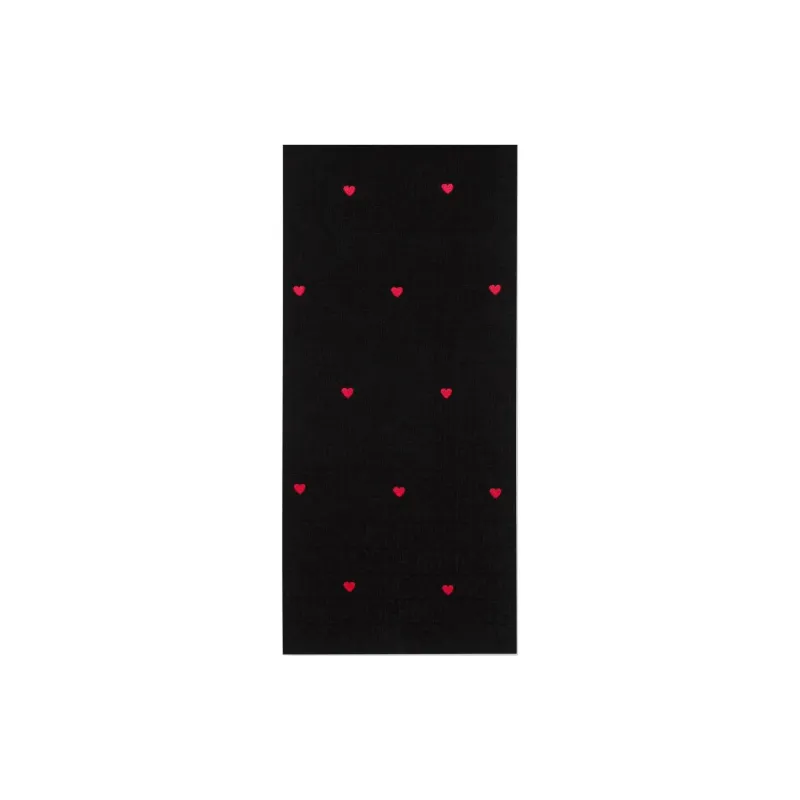 MOSCHINO Embroidered heart Knitted Scarf-2