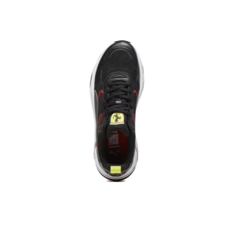 PUMA Scuderia Ferrari Cushioning, Wear Resistant Low Top Running Shoes Men's Black Red-3