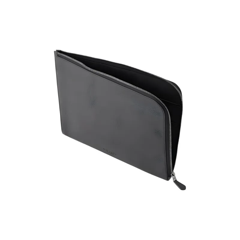COACH Leather Clutch Briefcase Tubas Men's Black-3
