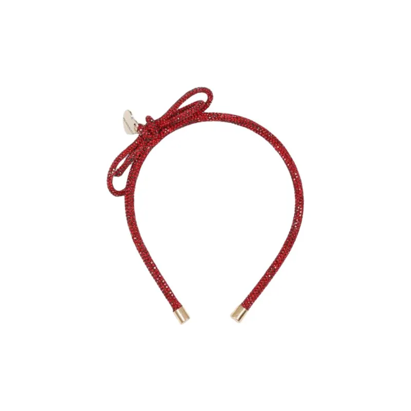 MONNALISA Crystal embellished Bow detail Headband-2