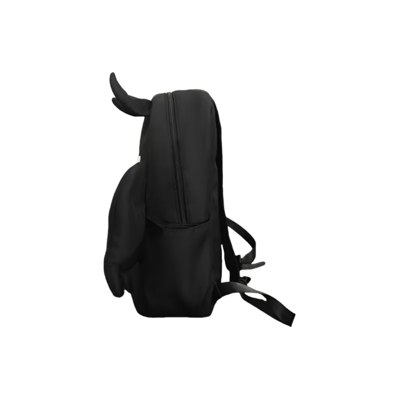 BAODIDAISHU Nylon Backpack Regular Unisex White/Black-4