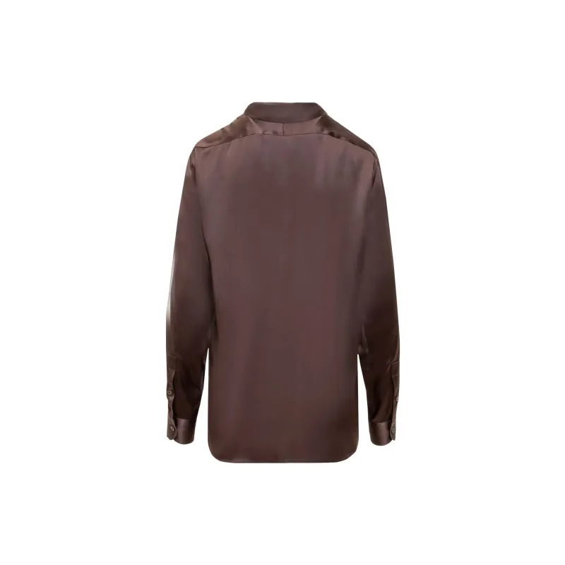 TOM FORD Fluid Charmeuse Satin Shirt-1