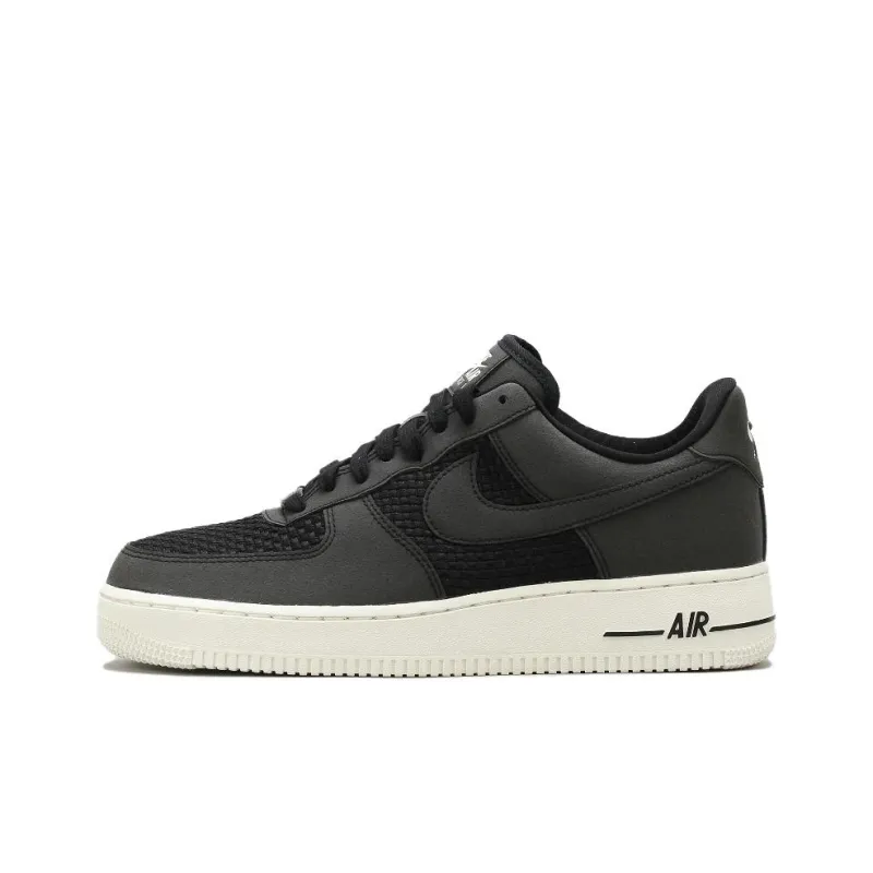 Nike Air Force 1 Low Woven Black Black Sail-0