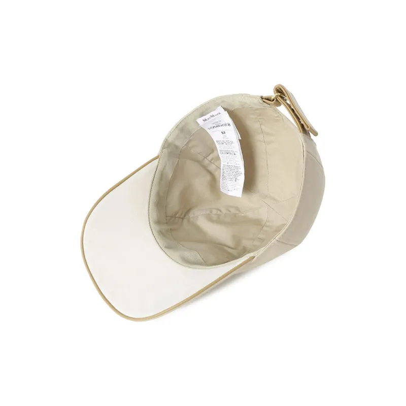 MaxMara Logo appliqué Cotton blend Hat-4