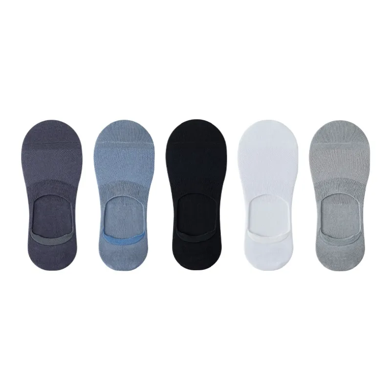 MIIOW No Show Socks Men's 5 Pack Mixed Color-0