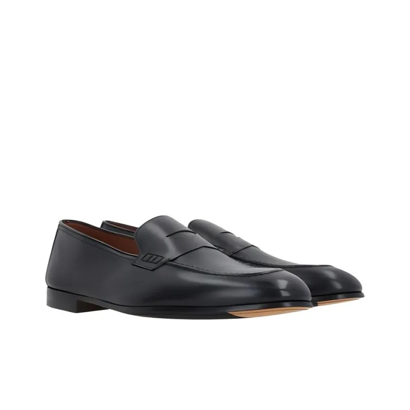 DOUCAL'S Penny-slot Leather Loafers-2
