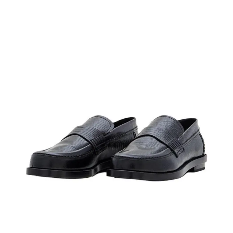 Alexander McQueen Embossed Slip On Loafers-2