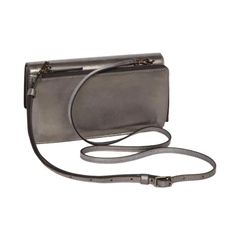 TUMI Leather Wallet Crossbody Bag Women's Tin Alloy Metal-2