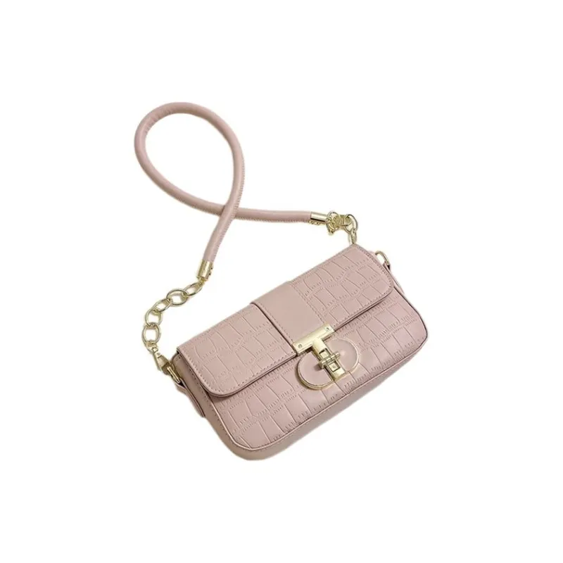 Carksky PU Crossbody Bag Shoulder Bag Small Size Women's White/Pink/Black-0