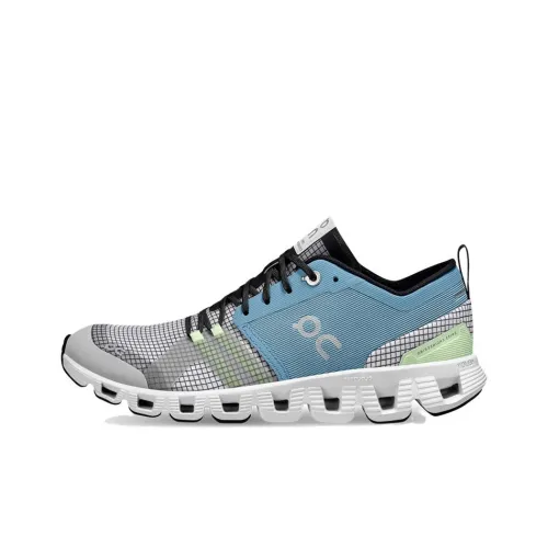 On Cloud X Shift Running Shoes Men Low-Top Niagara Blue | White