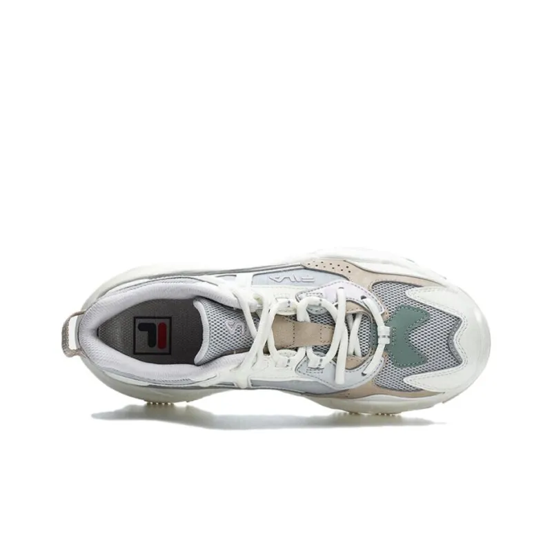 FILA Ravagement 2 Anti Slip Wear Resistant Low Top Casual Shoes Women's Gray White-1