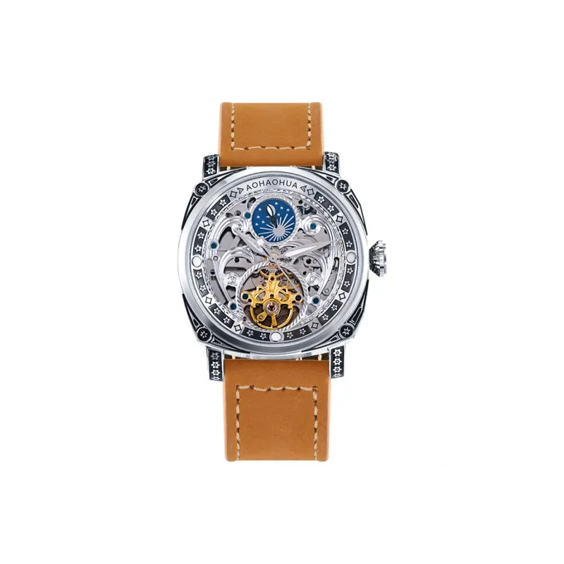 VRQ 1 Watch Automatic Mechanical Movement Watch Men's Watches Cut-Out Dial-12