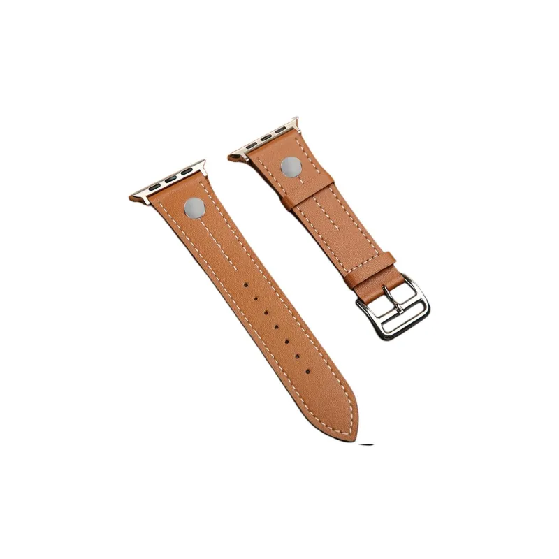 Mr. Strap Apple Compatibility Watch Band Artificial Leather Material-4