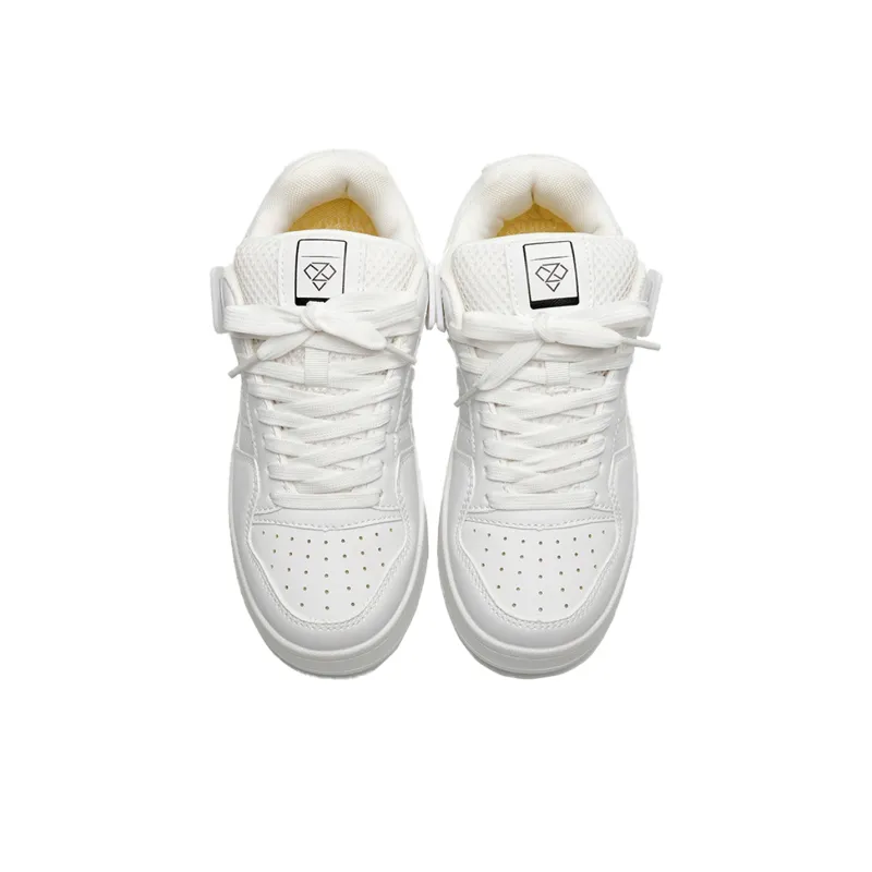 Circle Small Coverage Lightweight Breathable Height Increasing Low Top Skateboard Shoes Unisex-25