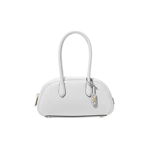 MICHAEL KORS Pebble Leather Handbag Small Size Women's Optical White