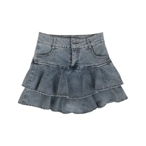 Cotton shopping Denim Short Skirts Women's Blue