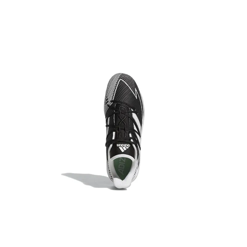 Adidas Adizero Afterburner 7 Pro Tpu Cleats Anti-Slip Wear-Resistant Low-Top Training Shoes Men's Black White-4