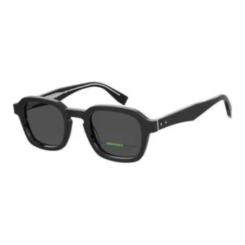 Tommy Hilfiger Acetate Rectangular Sunglasses Men's Black