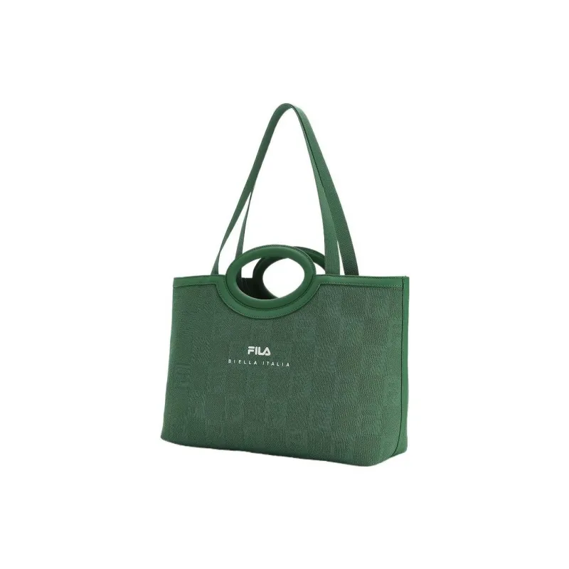 FILA Fabric Tote Bag, Shopping Bag, Shoulder Bag, Handbag Regular Women's Nouveau Emerald Green-1
