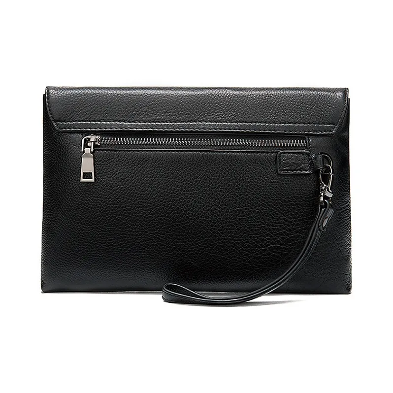 DOSRFINI Genuine Leather Clutch Men's Black-2
