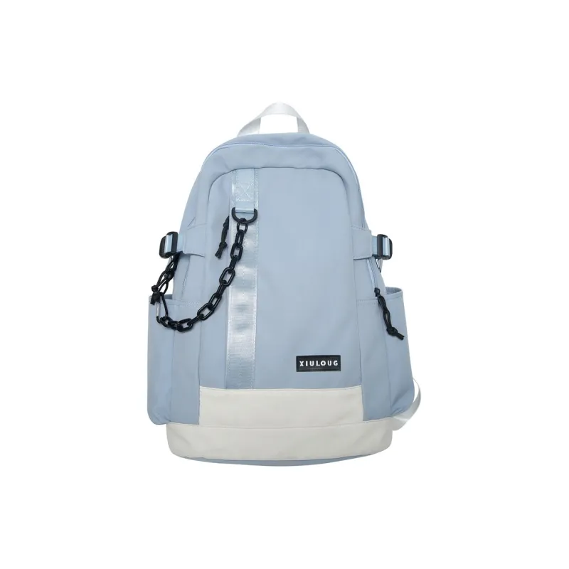 GEERDUN Nylon Backpack Unisex Black/White/Blue/Green-5