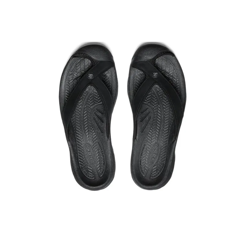 KEEN Waimea H2 Odor Resistant Abrasion Resistant Slip Resistant Flip Flops Women's Black-3