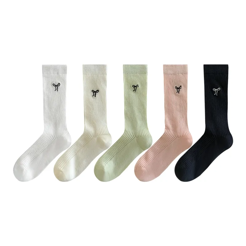XXLLG Mid Calf Socks Women's 5 Pack-4