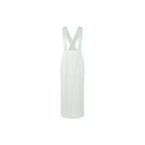 PLEATS PLEASE ISSEY MIYAKE Sleeveless Dresses Women's Ice White