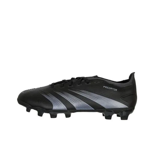 Adidas PREDATOR 24 Soccer Shoes Men Low-Top Core Black/Carbon/Core Black