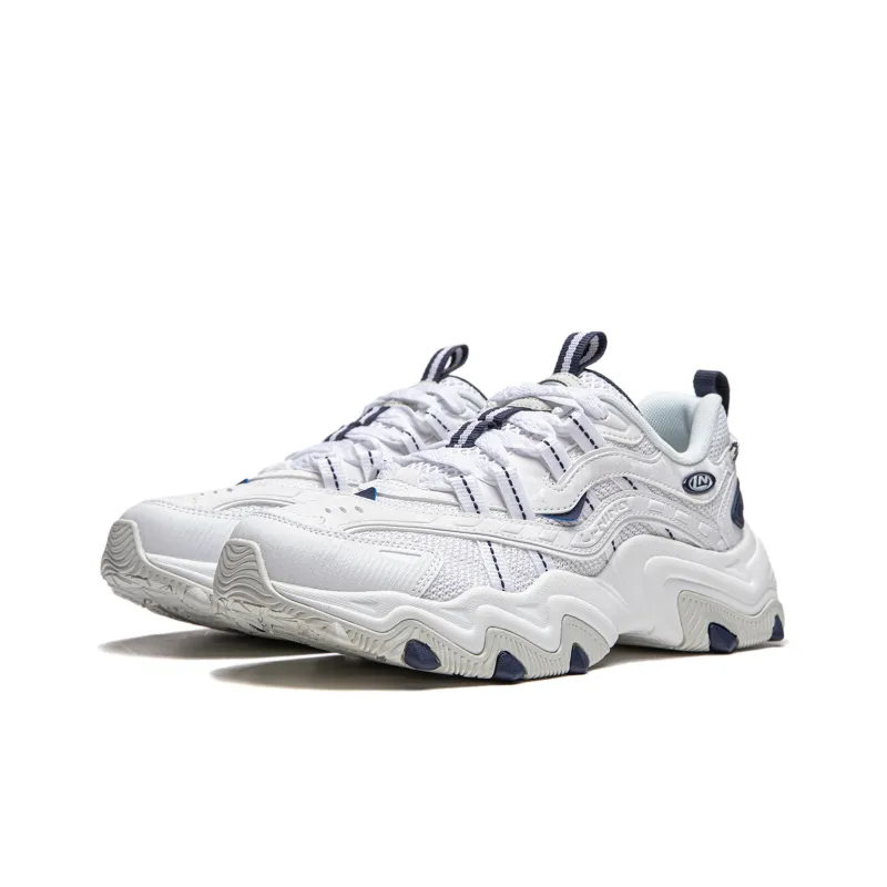 LiNing Cat's Claw Lite 2 Shock Absorbers With Slip Resistant Features Low Top Chunky Sneakers Women's Standard White-2