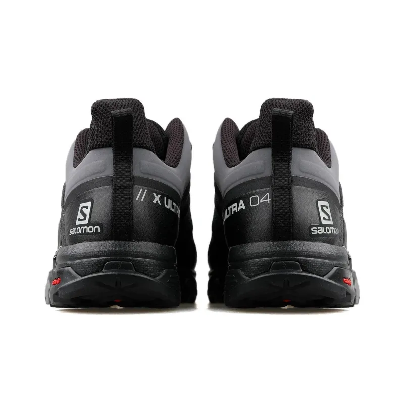 SALOMON X Ultra 4 Cushioning Anti Slip And Wear Resistant Low Top Running Shoes Men's Black Gray-3
