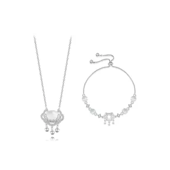 Datang Guoding Colored Glaze Necklaces Women's