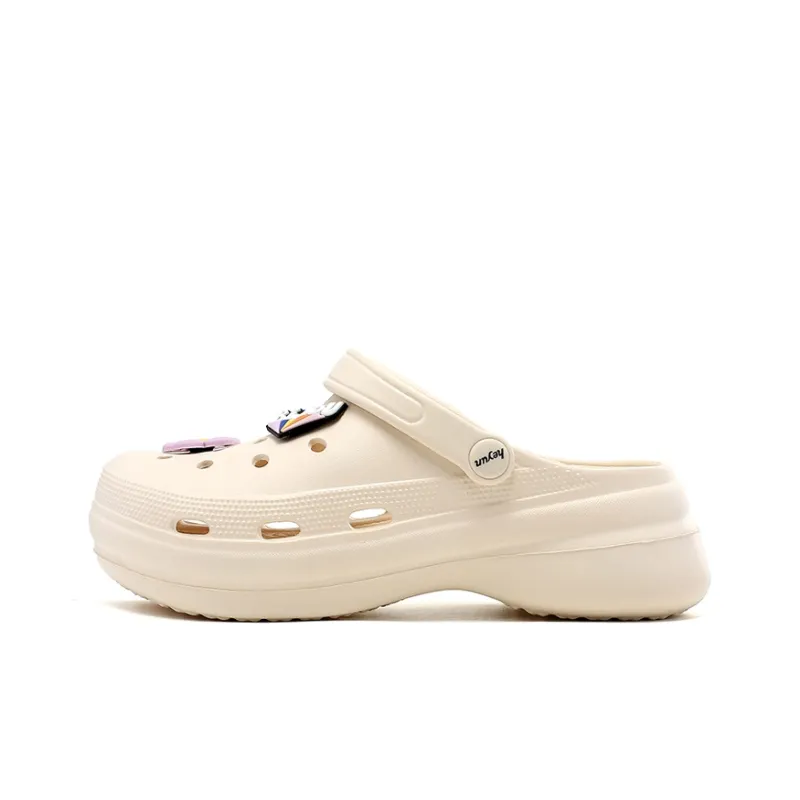OUBT Sweet Style Closed Toe Half Slippers Fashion Beach Clogs Women's-12