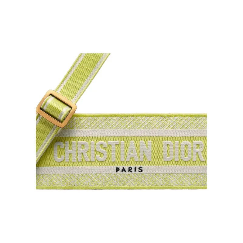 DIOR Toile De Jouy Jacquard Fabric Wicker Handbag Shoulder Bag Crossbody Bag Women's Natural Pitted Lemon-4