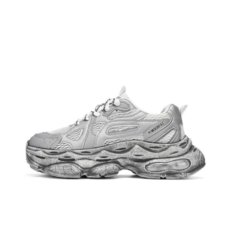 Grumpy Ram Anti-Slip And Wear-Resistant Height Increasing Low-Top Chunky Sneakers Men's-6