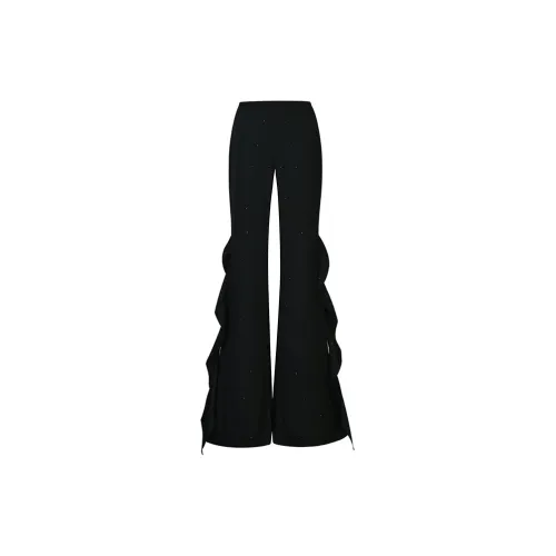 SILKY MIRACLE 블랙 여성 파자마 팬츠