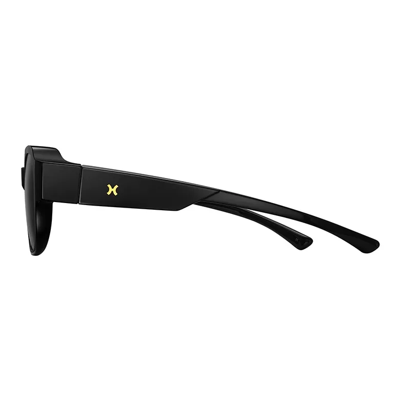 LOHO TR90 Square Large Frame Sunglasses For A Slimmer Face Appearance Unisex Black-19