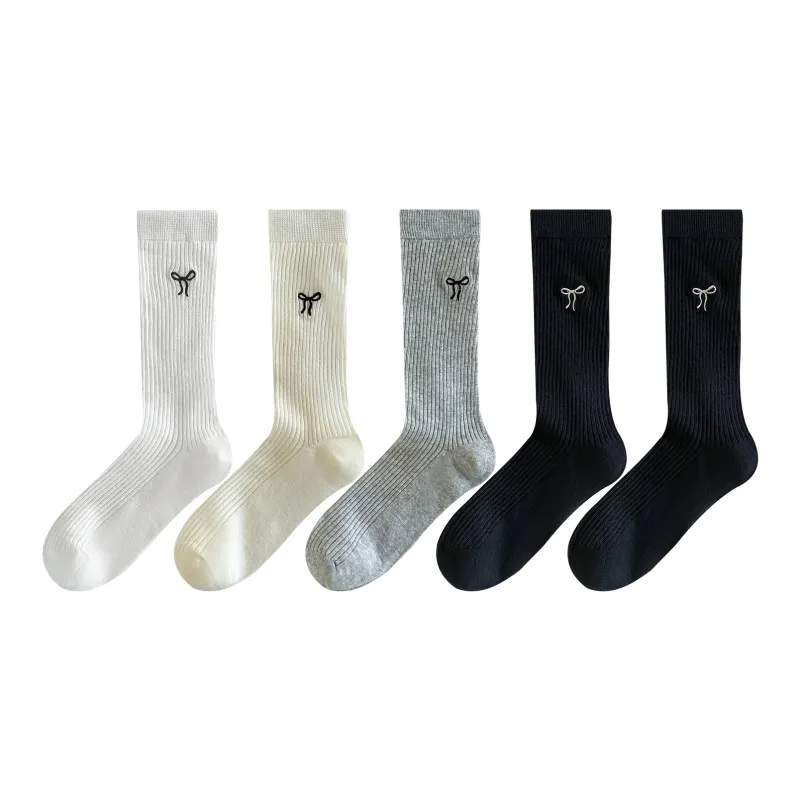 XXLLG Mid Calf Socks Women's 5 Pack-6