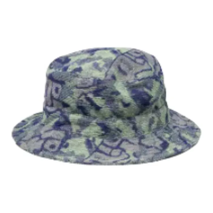 Needles Abstract Pattern Terry Cloth Bucket Hat-1