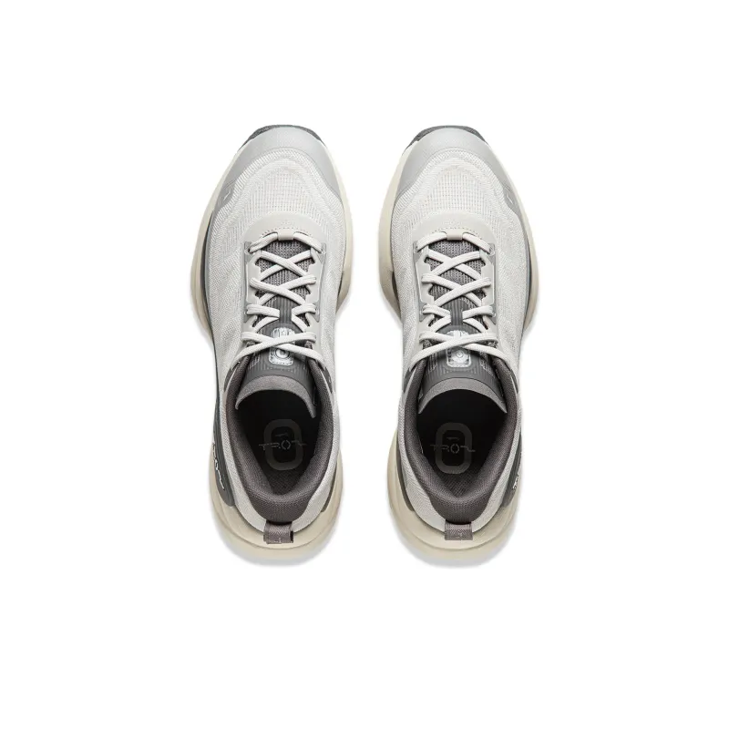 LiNing Soft COOL Breathable And Wear resistant Low Top Casual Shoes Men's Gray-3