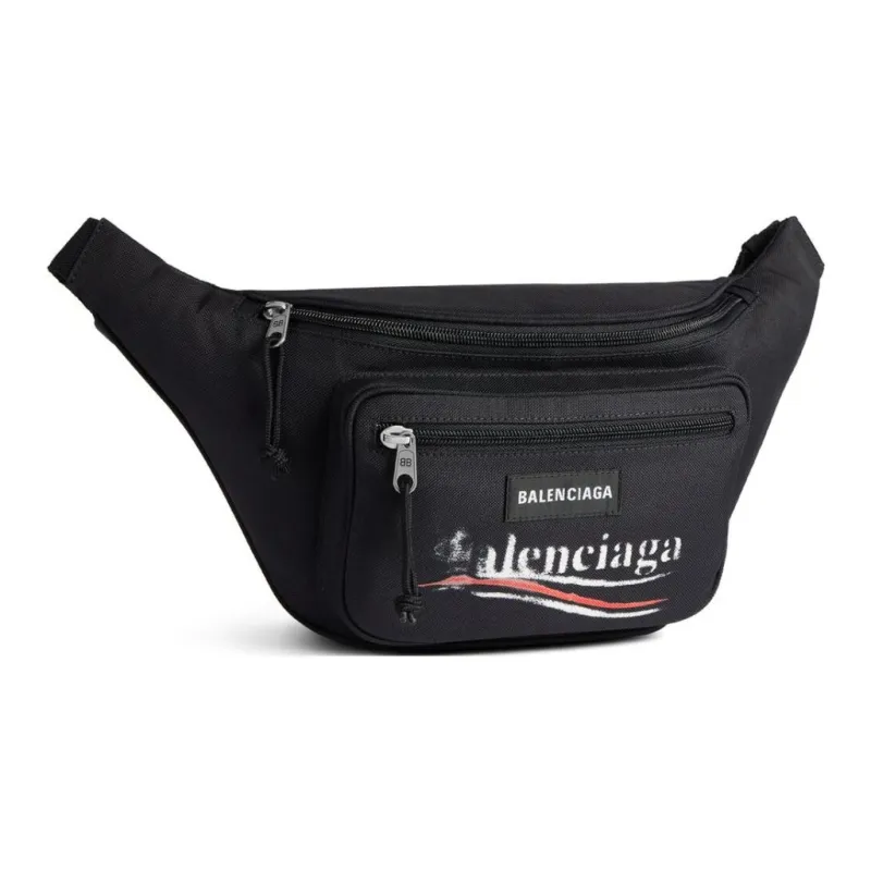 Balenciaga Logo Embroidered Explorer Belt Bag-1