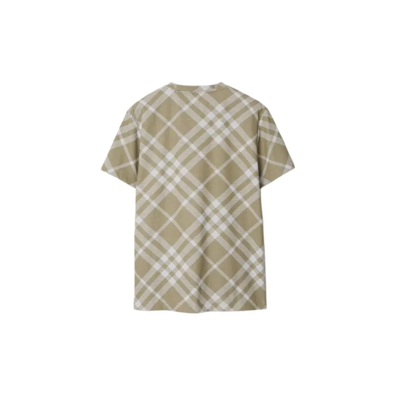 Burberry Nova Check Short Sleeved Crewneck T Shirt-1