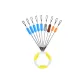5+2+1+1 Sky Silicone Blue Medium--Size 5[13 Set]