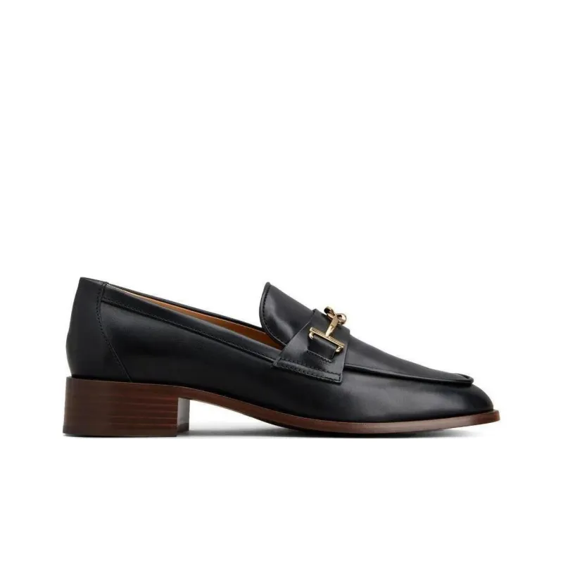 TOD'S Logo Plaque Slip On Loafers Women's-1