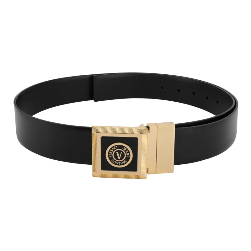 VERSACE JEANS COUTURE Leather Belts Men Black-1