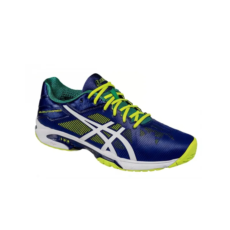 Asics Gel-Solution Speed 3 Running Shoes Men Low-Top Blue/Yellow-2