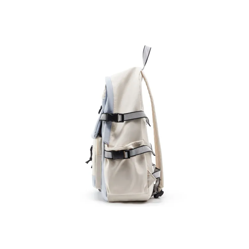 WONHOX Fabric Backpacks Laptop Bags Backpack Regular Unisex Black/Haze Blue/Royal Blue-10